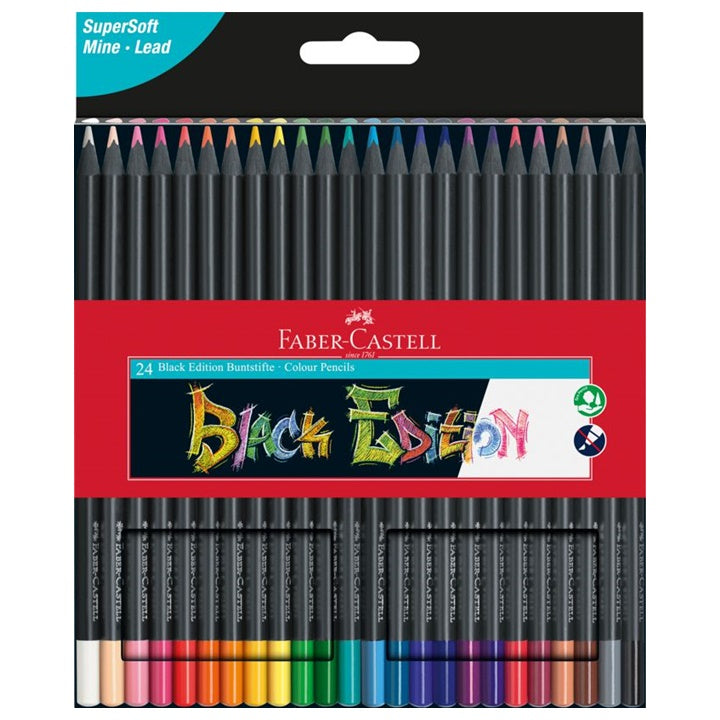 Kleurpotloden Faber-Castell Black Edition, set van 12, 24 of 36 – afbeelding 3