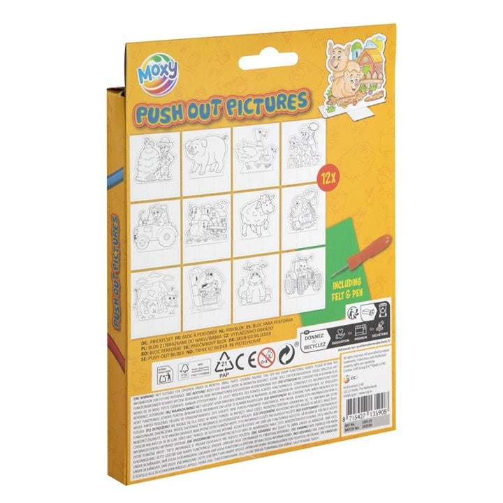Farm Punch-Out Pictures, 18 x 15 cm, 12 Sheets — image 1
