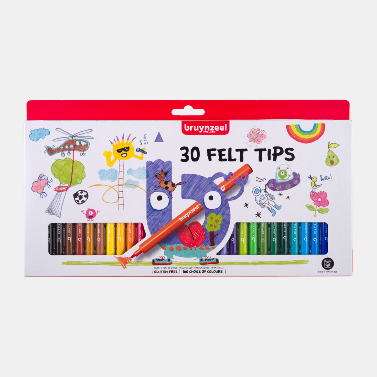 Felt-tip pens Bruynzeel / set of 30 pcs