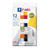 FIMO Soft Polymer Clay Set, Natural Colors, 12x25 g