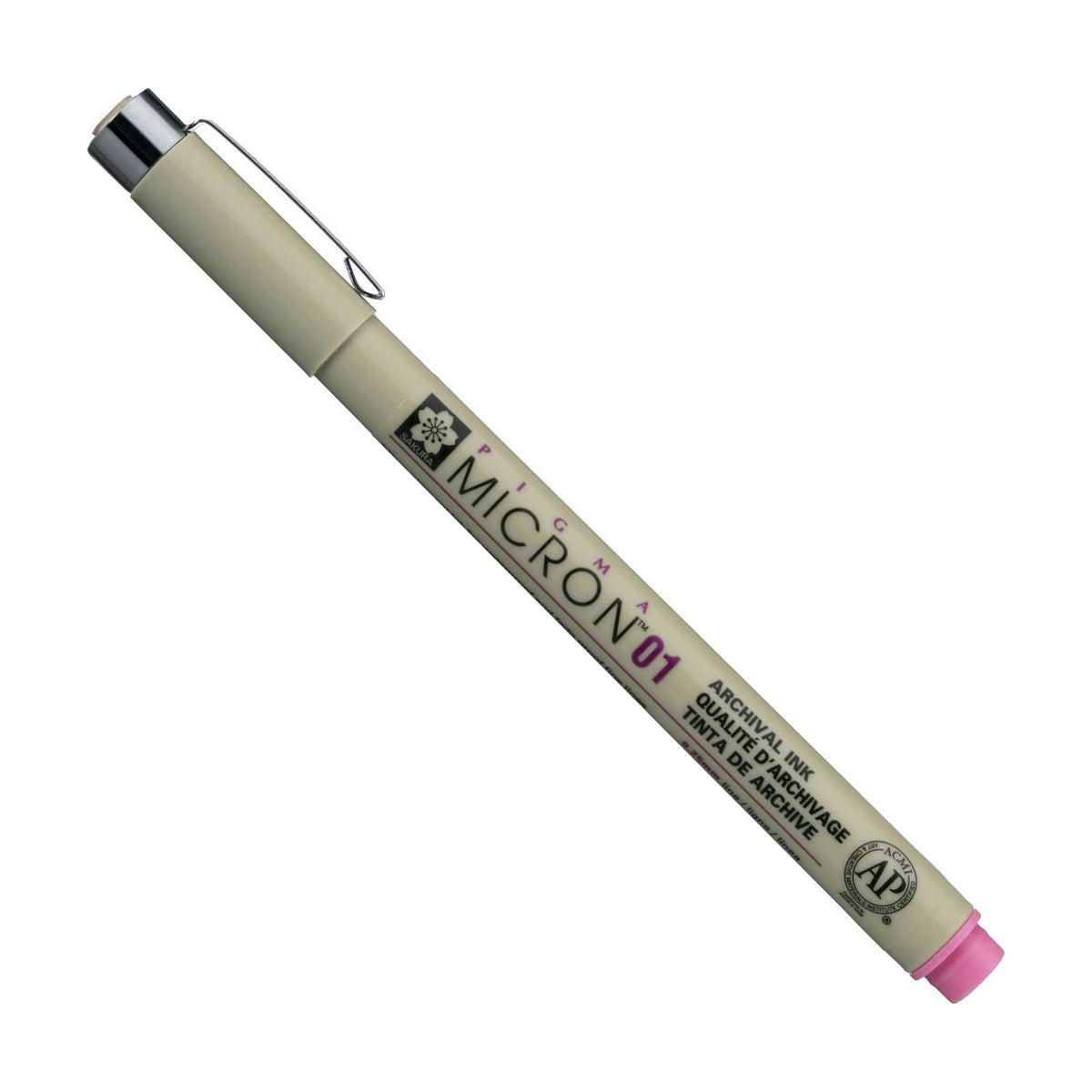 Fineliner Sakura Pigma Micron roze, 0,25–0,50 mm