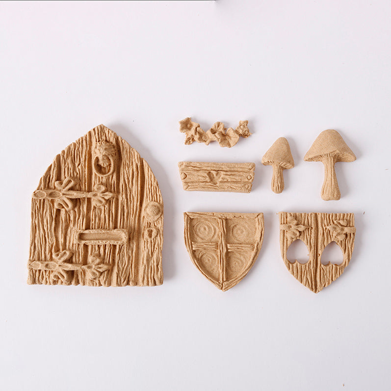 Flexibel houten ornament Pentart Fairy Tale set 7 stuks, 6 × 5 cm