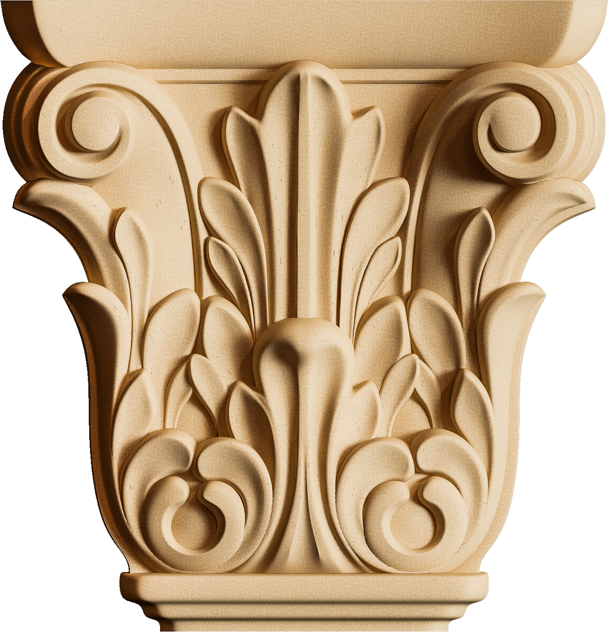 Flexibel houten ornament Pentart KPM 01 zuil 6,2 × 6,0 × 1,6 cm