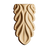 Flexibel houten ornament Pentart KR 01 druppel 6,5 × 12,5 × 1,5 cm