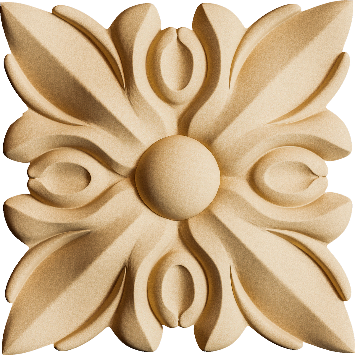 Flexibel houten ornament Pentart RZ 03 vierkant 6 × 6 cm