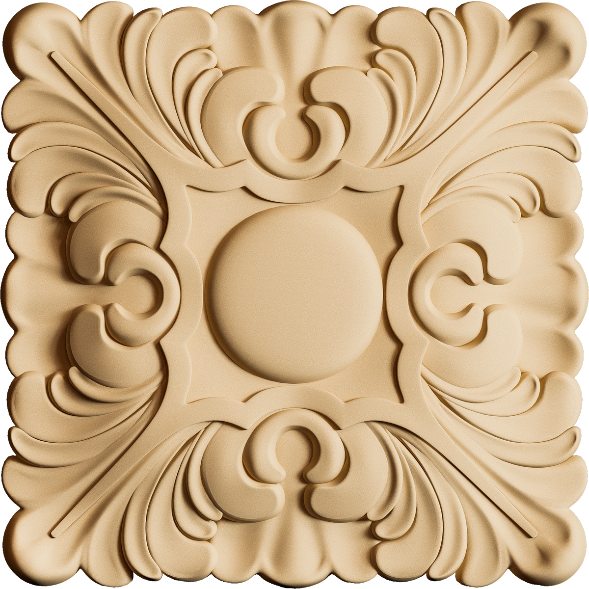Flexibel houten ornament Pentart RZ 05 vierkant 6 × 6 cm