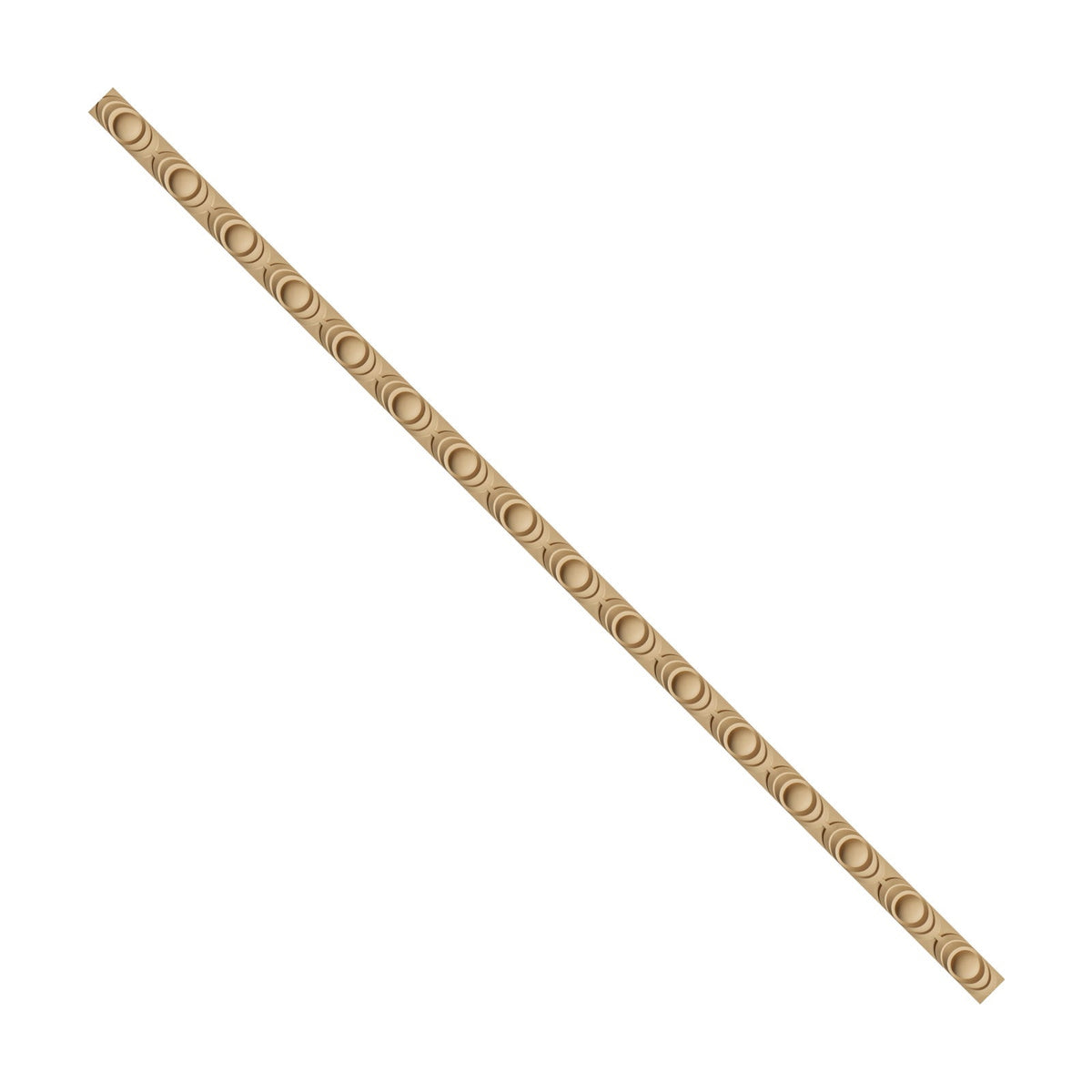 Flexibele houten sierlijst Pentart, 100 cm – stippen 1,9 x