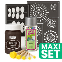 Furniture Renovation Set with Silver Spray Paint - Brown — image 3
