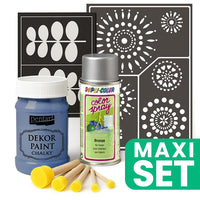 Furniture Renovation Set with Silver Spray Paint - Indigo — image 1