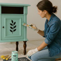 Furniture Renovation Set with Silver Spray Paint - Indigo — image 2