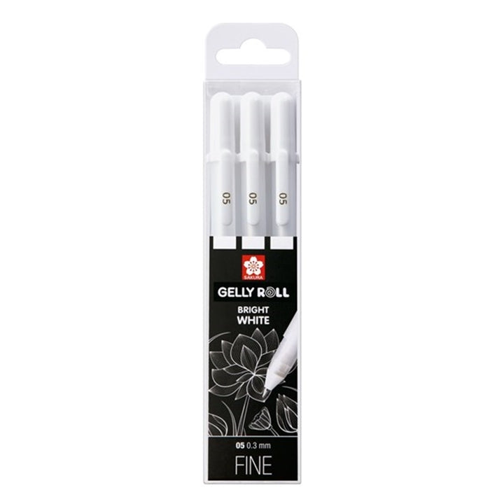 Sakura Gelly Roll gelpen Bright White, set van 3 – afbeelding 2