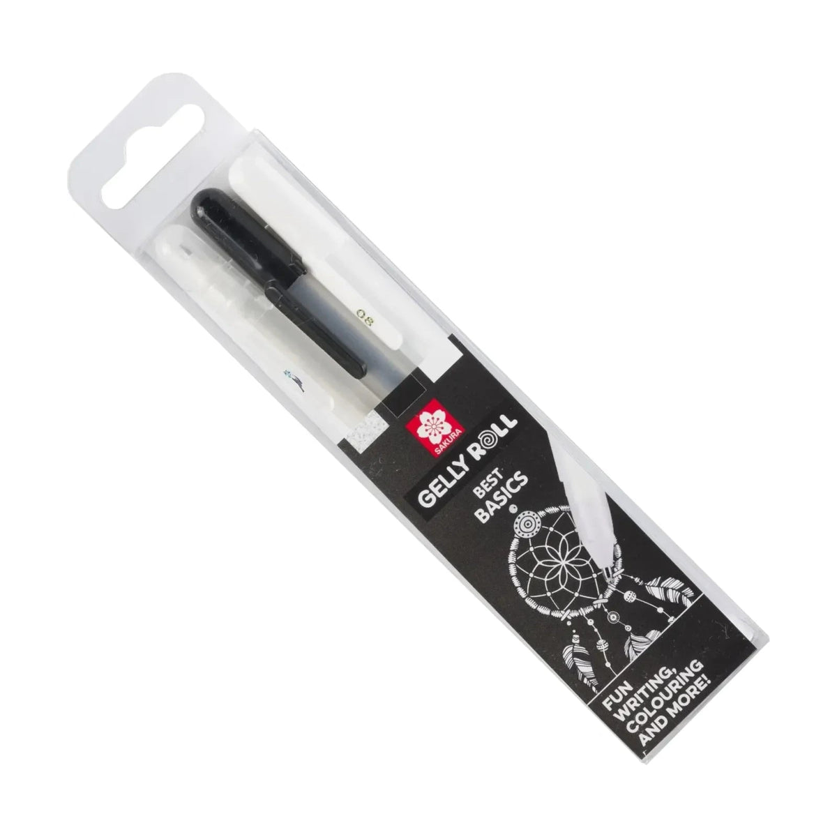 Gelpennen Sakura Gelly, set van 3 (transparant, zwart, wit)