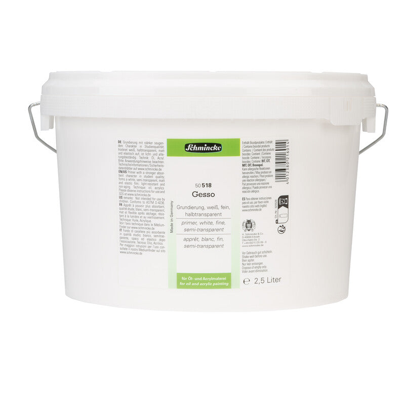 Gesso Schmincke Mediums – 250 ml, 1 l en 2,5 l