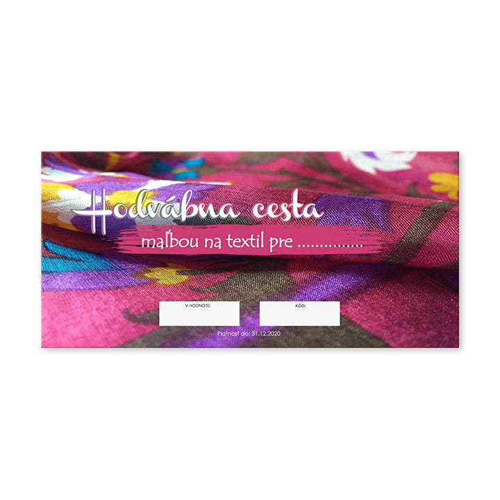 Gift Certificate - Silk Road for Painting on Fabric — image 1