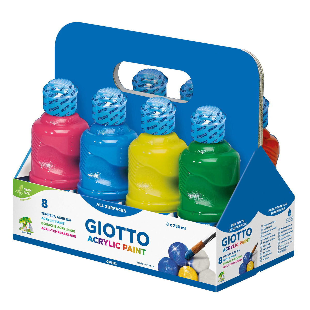 Giotto acrylverfset 8 × 250 ml