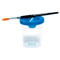 Giotto afsluitbare waterpot met deksel als penselenhouder
