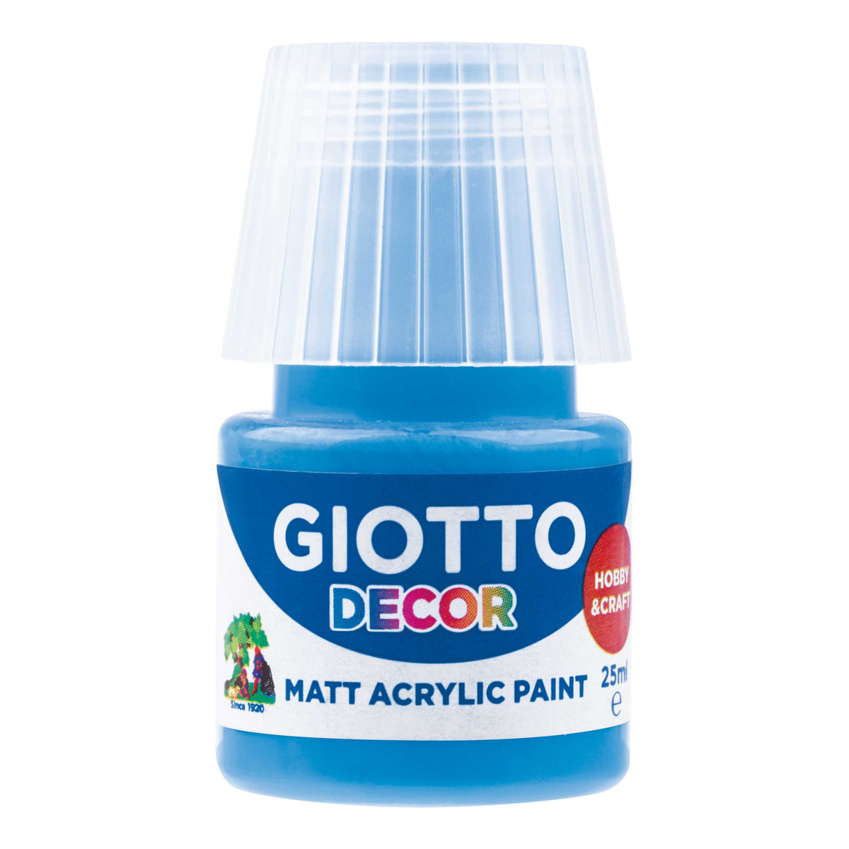 Giotto Decor acrylverf mat 25 ml – Cyaan
