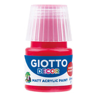 Giotto Decor acrylverf mat 25 ml – Scharlaakrood