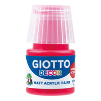 Giotto Decor acrylverf mat 25 ml – Vermiljoenrood