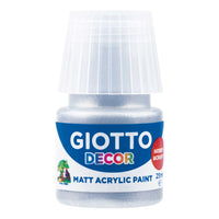 Giotto Decor acrylverf mat 25 ml – Zilver