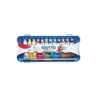 Giotto Extra Fine plakkaatverf in tubes met penseel – 12 stuks