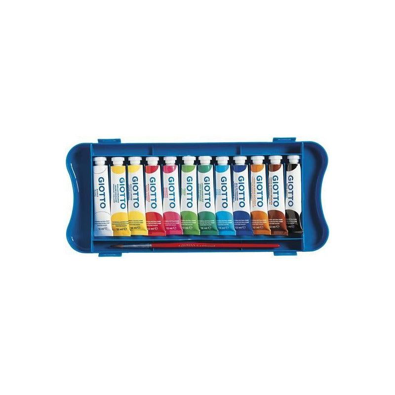 Giotto Extra Fine plakkaatverf in tubes met penseel