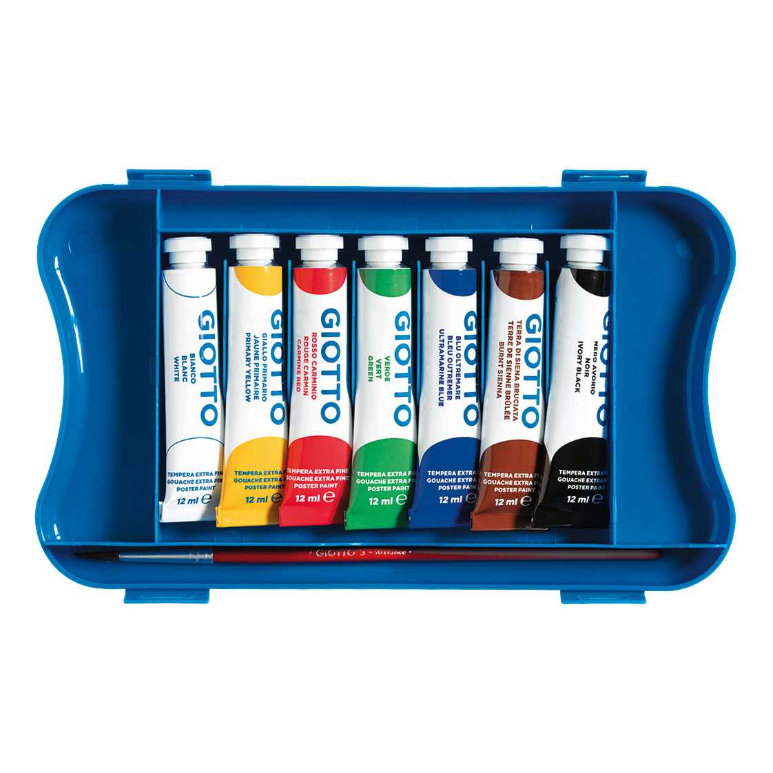 Giotto Extra Fine plakkaatverf in tubes met penseel