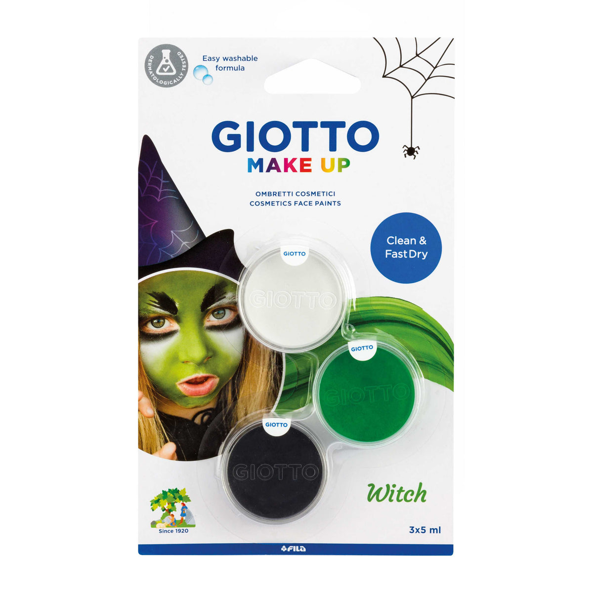 GIOTTO Make Up schminkset Heks, 3 × 5 ml