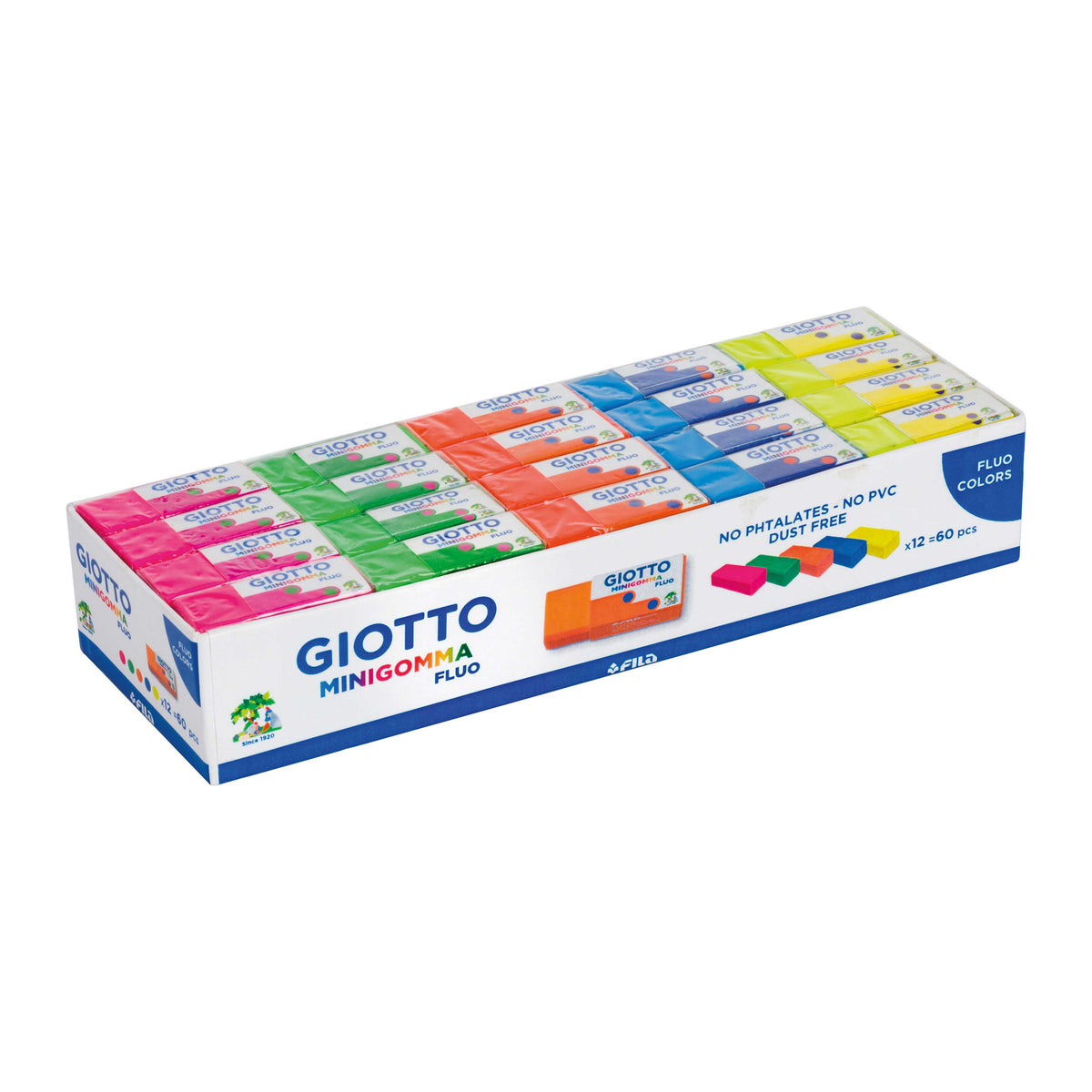 GIOTTO Minigomma fluorescerende gum, 1 stuk