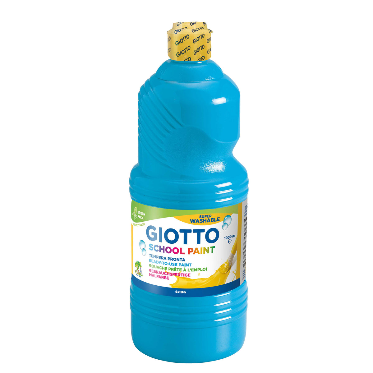 Giotto School Paint schoolverf 1000 ml – Cyaan