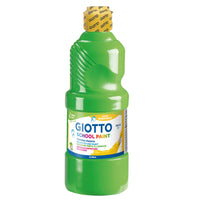 GIOTTO School Paint uitwasbare schoolverf 500 ml – Grasgroen