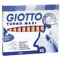 Giotto Turbo Maxi viltstiften 5 mm, afwasbaar – Huidskleur