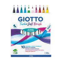 Giotto Turbo Soft Brush brushpennen, set van 10