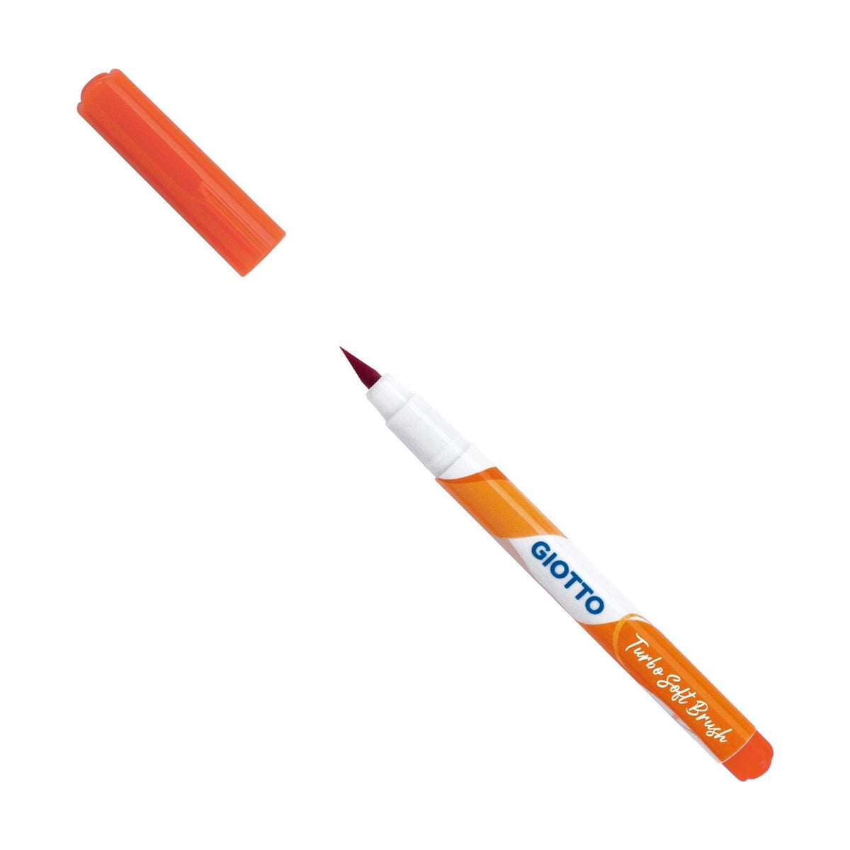 GIOTTO Turbo Soft Brush Fluo brushpennen, set van 6