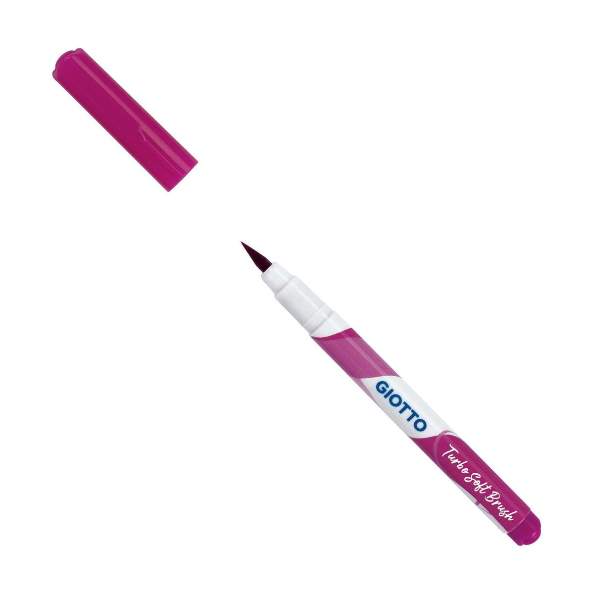 GIOTTO Turbo Soft Brush Fluo brushpennen, set van 6