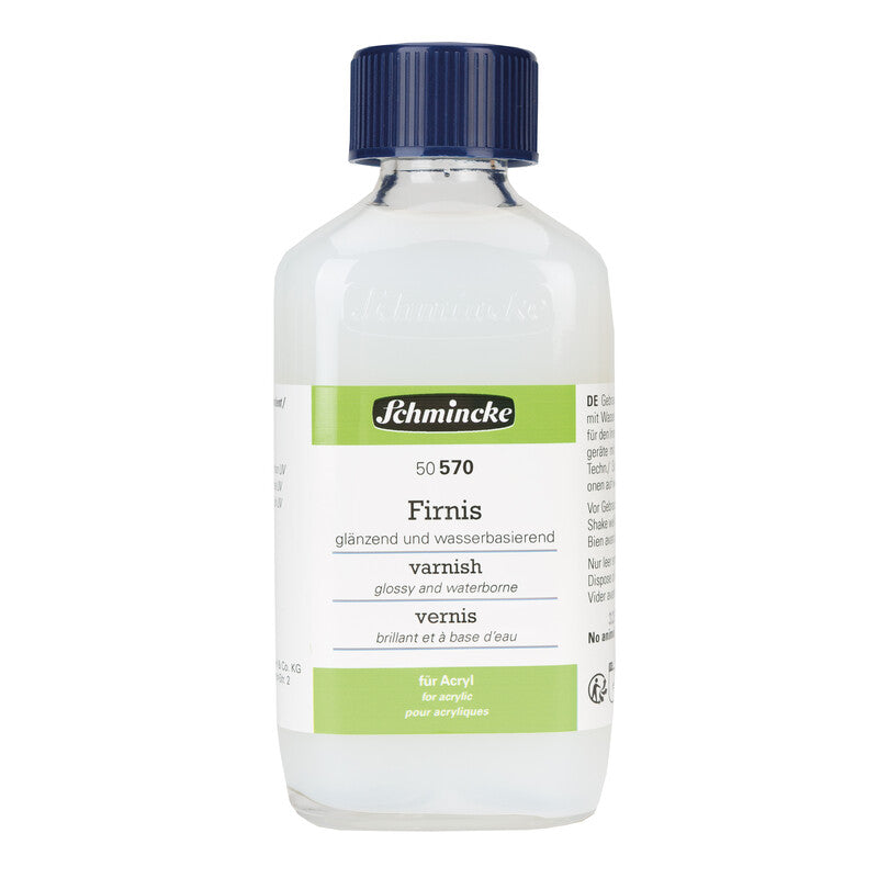 Glanzend vernis op waterbasis Schmincke, 60 ml en 200 ml