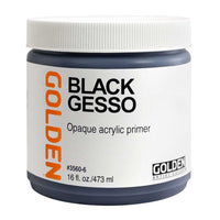Golden Black Gesso, zwarte acrylgesso