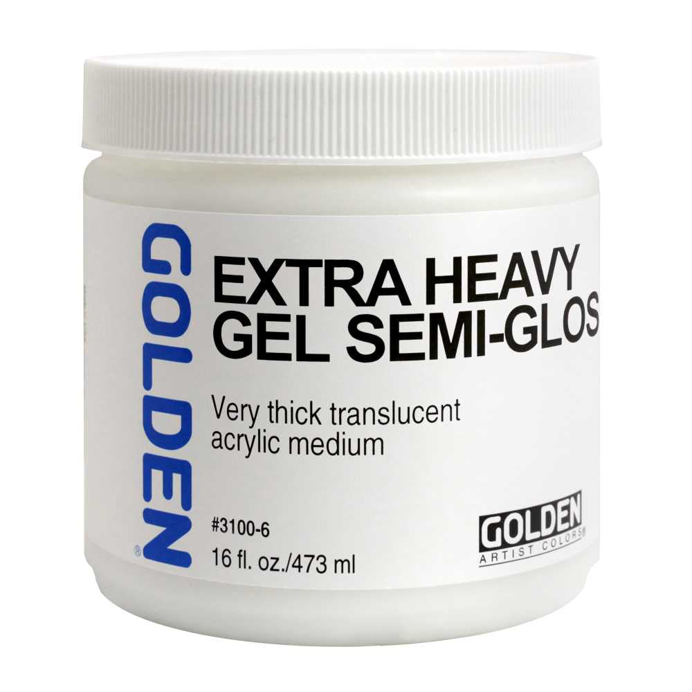 Golden Extra Heavy Gel Semi-Gloss gelmedium, extra dik, zijdeglans