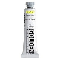 GOLDEN Heavy Body Acrylic Paint, 59 ml – 1375 Titanium Yellow
