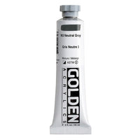 GOLDEN Heavy Body Acrylic Paint, 59 ml – 1443 Neutral Gray N3