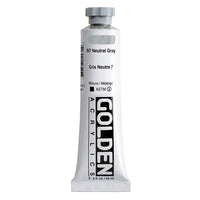GOLDEN Heavy Body Acrylic Paint, 59 ml – 1447 Neutral Gray N7
