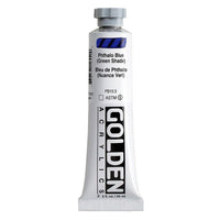 GOLDEN Heavy Body Acrylic Paint, 59 ml – 1255 Phthalo Blue (Green Shade)