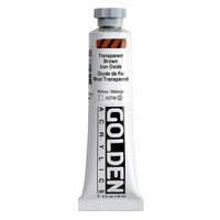GOLDEN Heavy Body Acrylic Paint, 59 ml – 1383 Transparent Iron Oxide Brown