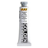GOLDEN Heavy Body Acrylic Paint, 59 ml – 1386 Transparent Iron Oxide Yellow