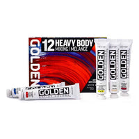 Golden Heavy Body acrylverfset Mixing 12 × 22 ml