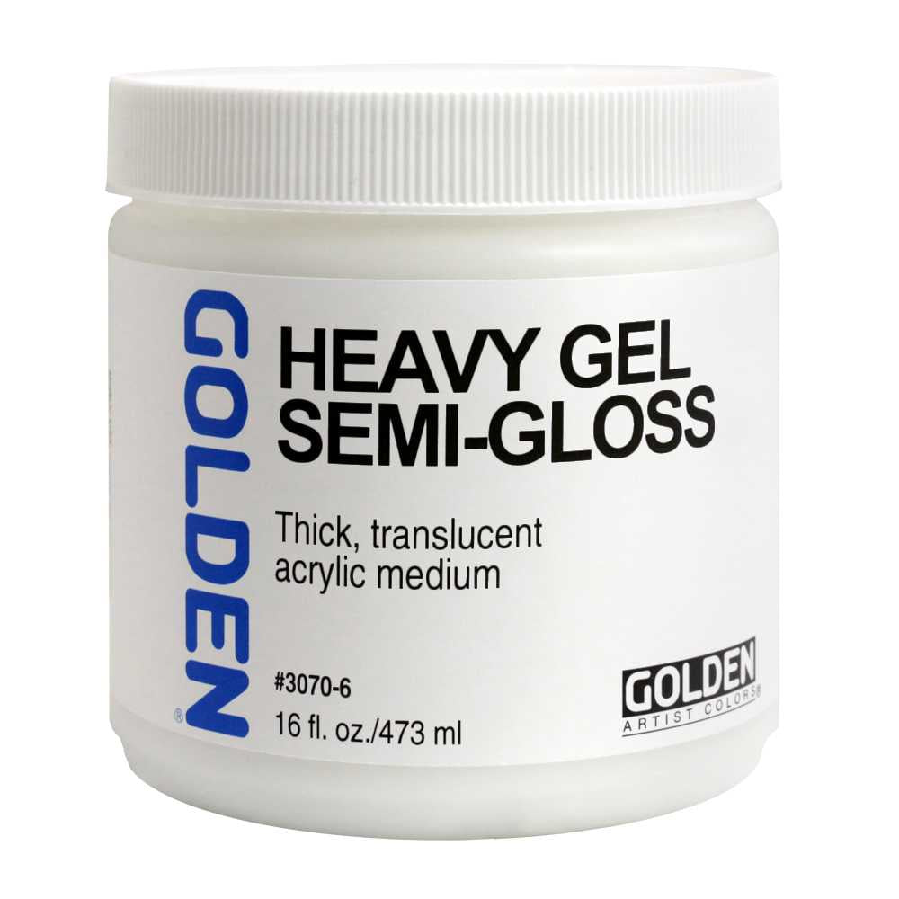 Golden Heavy Gel Semi-Gloss gelmedium, zijdeglans – 237 ml en 473 ml – afbeelding 2
