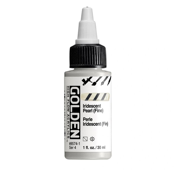GOLDEN High Flow Iridescent Acrylic Paint 30 ml – 8574 Pearl Fine
