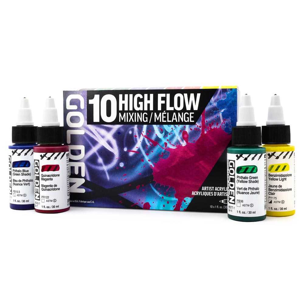 Golden High Flow acrylverfset Mixing 10 × 30 ml