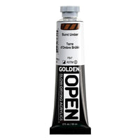 GOLDEN OPEN Slow-Drying Acrylic Paint, 59 ml – 7030 Burnt Umber