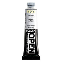 GOLDEN OPEN Slow-Drying Acrylic Paint, 59 ml – 7370 Titanium Buff